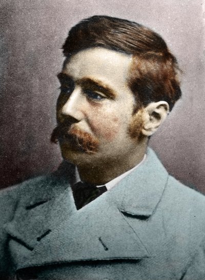 Portrait of H.G. Wells, circa 1890-1895 by Alec Hunter