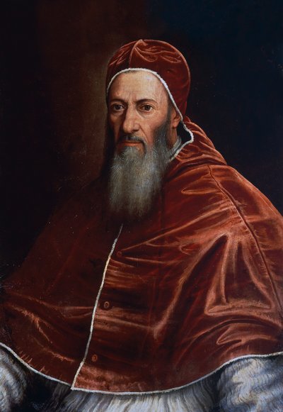 Portrait of Pope Julius III, painting attributed to Scipione Pulzone by William M. Timlin