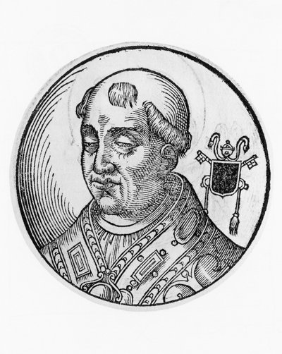 Portrait of Saint Agatho, 79th Pope of Catholic Church by William M. Timlin