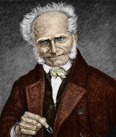 Portrait of the German philosopher Arthur Schopenhauer (1788-1860) by Unbekannter Künstler