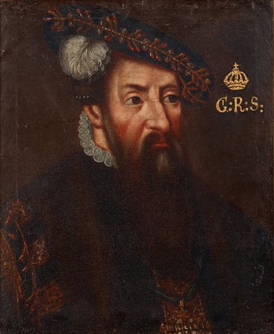 Portrait of the King Gustav I of Sweden by Unbekannt