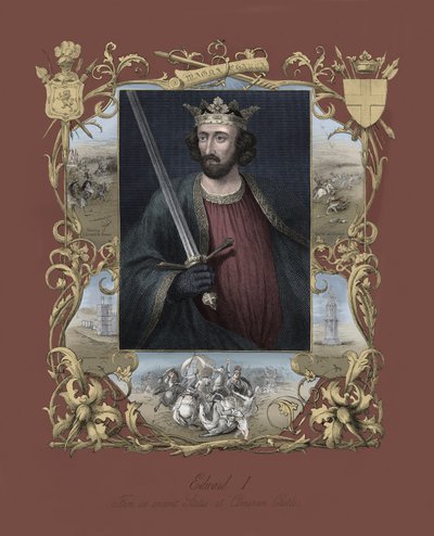 Portrait of King Edward I of England by Unbekannter Künstler