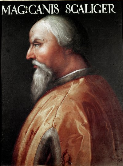 Portrait of the Lord of Verona Can Francesco della Scala Called Cangrande I by Unbekannter Künstler