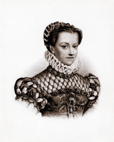 Portrait of the Queen of France Elisabeth of Austria (1555-1592) by Unbekannter Künstler
