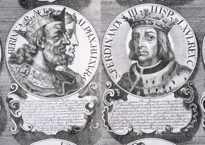 Portraits of Berengaria of Castile and Ferdinand III of Castile by Unbekannt