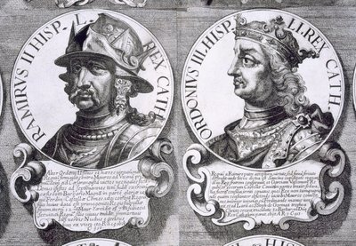 Portraits of Ramiro II and Ordono III by Unbekannt