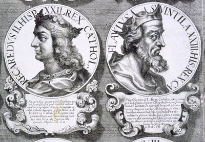 Portraits of Reccared II and Suintila by Unbekannt