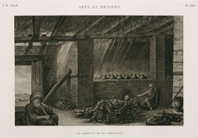 Process, Chemical Making salt ammonia, Egypt, c 1798 by Unbekannt