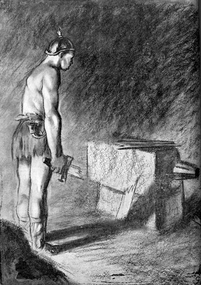 Prussian military weakness - World War I caricature by Unbekannter Künstler