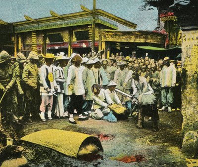Public execution in China by Unbekannter Künstler