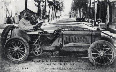 Racing, Grand Prix de France: Barrel driving a Brasier car on the Seine Inferieure circuit, July 2 by Unbekannt