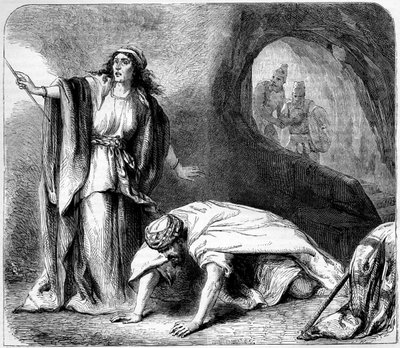 Raising of Samuel by the Witch of Endor by Unbekannter Künstler
