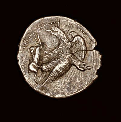 Rare Ancient Greek Coin, Silver Tetradrachm, Agrigentum, Eagle with Hare (411 BC) by Unbekannter Künstler