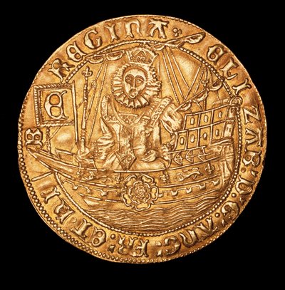 Rare Coin, England Gold Royal Queen Elizabeth I by Unbekannter Künstler
