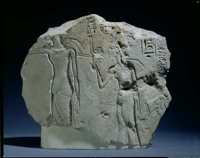 Relief of Nubian Soldier with Bow, Amarna by Unbekannt