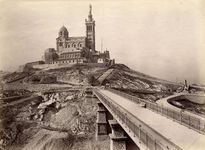 Exterior view of the Basilica of Notre Dame de la Garde, Marseille by William M. Timlin