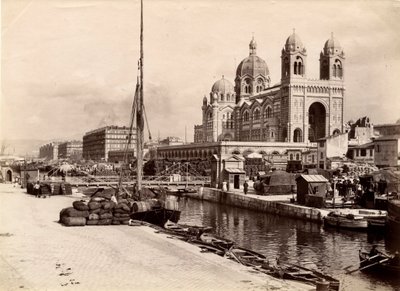 Exterior view of the Basilica Cathedral Sainte Marie Maggiore, Marseille by William M. Timlin
