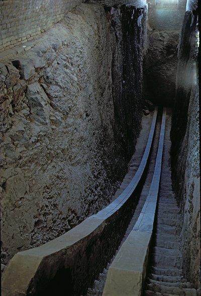 Remains of the sextant from Ulugh Beg