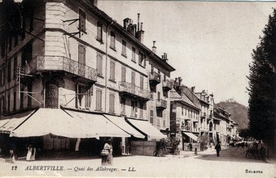 Albertville: View of the Quai des Allobroges by William M. Timlin