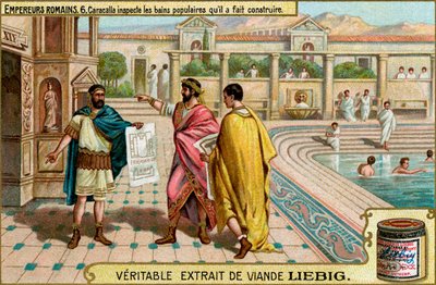 Roman Emperors - Liebig Meat Extract Collectible Card by Unbekannter Künstler
