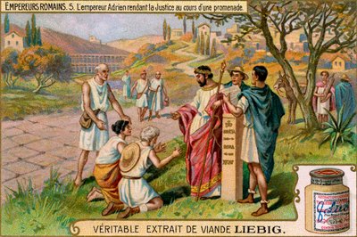 Roman Emperors - Liebig Meat Extract collectible card by Unbekannter Künstler