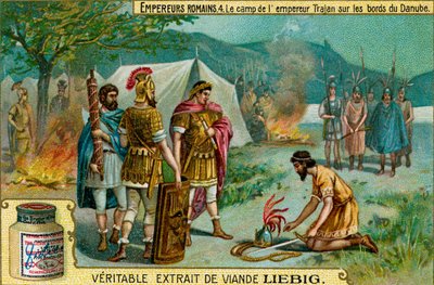 Roman Emperors - Liebig Meat Extract Collectible Card by Unbekannter Künstler