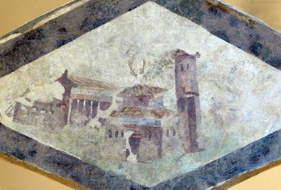 Roman Villa, Fresco of the Domus of Clos de la Lombarde, Narbonne, around the year 200 by Unbekannter Künstler