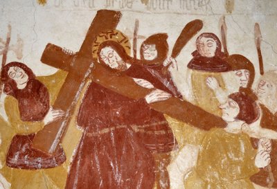 Romanesque art: The Chapel of St. Catherine, Voute in the cradle breeze, the Childhood of Christ, the Passion, the Last Judgment and Christ in the Majestic. Frescoes of the church of Notre Dame d