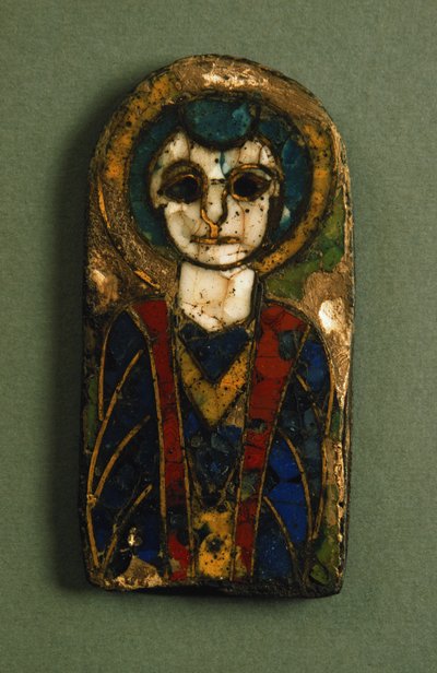Rounded Plaque, Depicting Christ or a Saint, Late 9th Century by Unbekannt