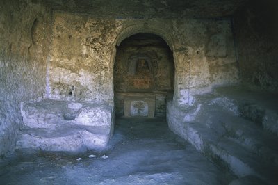 Ruins of a church, Rocky Church, Matera, Basilicata, Italy by Benjamin Baud