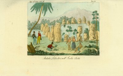 Ruins of Ancient Luta Pillars Erected by the Chamorro on the Island of Rota, Guam by Unbekannt