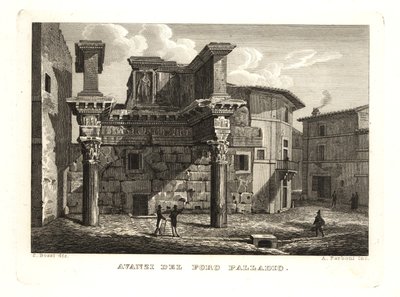 Ruins of the Forum Palladium, Rome by Unbekannt