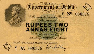 Rupees 2 and Annas 8 by Unbekannter Künstler