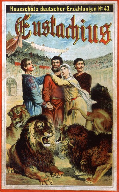Saint Eustache in lions den, end of the 19th century by Unbekannter Künstler