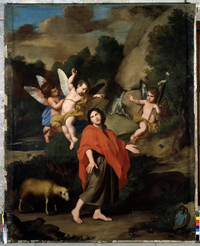 Saint John the Baptist Going to the Desert (1682) by Unbekannter Künstler