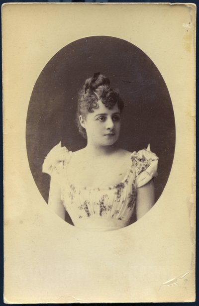 Studio Portrait of a Young Girl, Mademoiselle Derigny, Saint Petersburg by Unbekannter Künstler