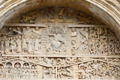 Sainte Foy abbey church tympanum: Christ in Glory & Last Judgment, Conques, France by Unbekannt