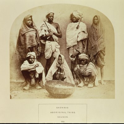 Saonras, an Aboriginal Tribe from Saugor, Central India, No. 355 from 