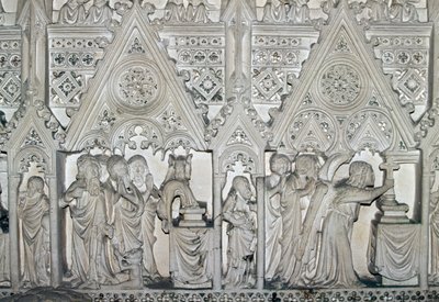 Sarcophagus of Pedro I with Scenes from Life of St Bartholomew, Church of Alcobaca Monastery by Benjamin Baud