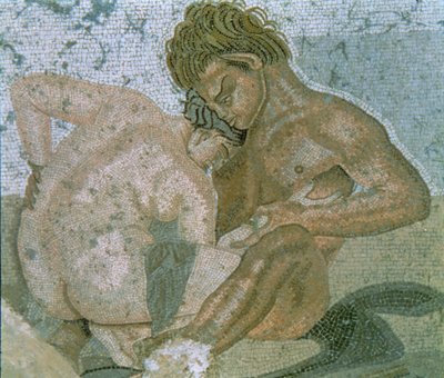 Satyr and Maenad (detail) by Unbekannter Künstler