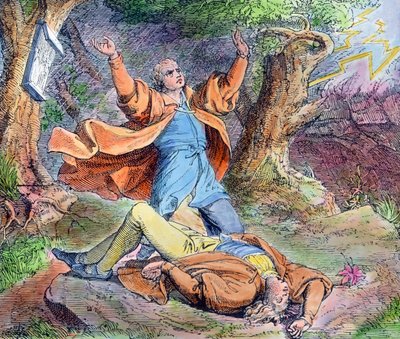 Scene from the Life of Protestant Reformer Martin Luther by Unbekannter Künstler