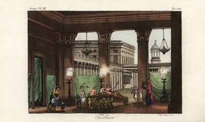 Scene in a Triclinion, Formal Dining Room, Ancient Greece by Unbekannt