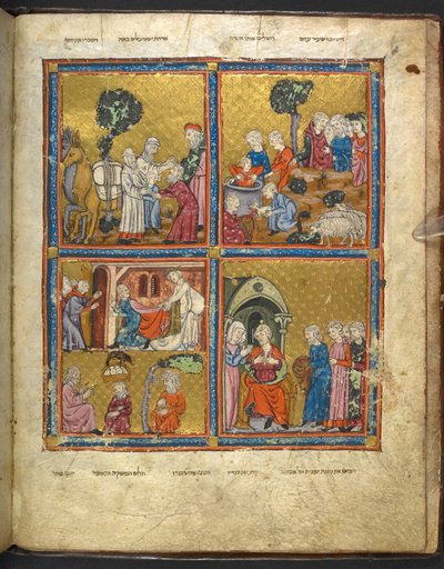 Scenes from the Life of Joseph from Haggadah for Passover (the 