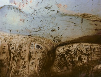 Schematic Symbols, Neolithic Rock Painting by Unbekannter Künstler