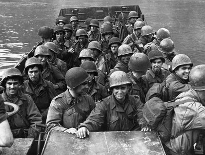 Second World War: Boppard near Koblenz (Germany) March 22 by Unbekannt