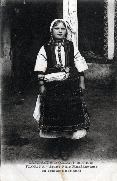 Portrait of a Macedonian Girl in National Costume by William M. Timlin