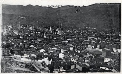 Serbia, Monastir: general view of the city, Monastir is called desormais Bitola and is located in Macedonia - Postcard 1914-1918 by William M. Timlin