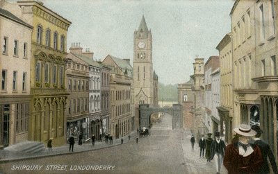 Shipquay Street, Londonderry by Unbekannter Künstler