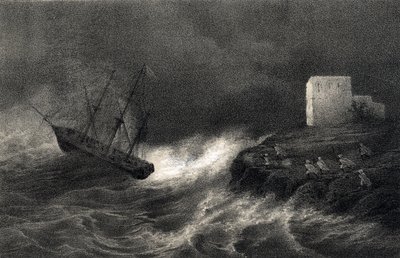 Shipwreck of the Bricks Aventure and Silene on the Algerian Coast, May 15 by Unbekannter Künstler
