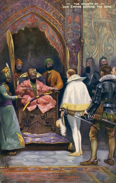 Sir J Mildenhall Received by Akbar the Great by Unbekannter Künstler